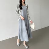 フレアワンピース ロングワンピース 半袖 | COCOMOMO | 詳細画像20 