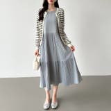 フレアワンピース ロングワンピース 半袖 | COCOMOMO | 詳細画像21 