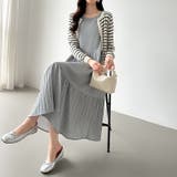 フレアワンピース ロングワンピース 半袖 | COCOMOMO | 詳細画像24 