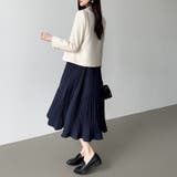 フレアワンピース ロングワンピース 半袖 | COCOMOMO | 詳細画像30 