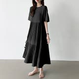 フレアワンピース ロングワンピース 半袖 | COCOMOMO | 詳細画像37 