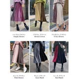 再入荷 配色ベロアプリーツスカート バイカラースカート | COCOMOMO | 詳細画像20