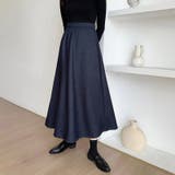 裏起毛 ふわふわあったか裏起毛スカート ロングスカート | COCOMOMO | 詳細画像15