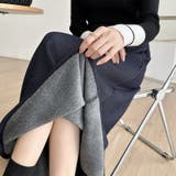 裏起毛 ふわふわあったか裏起毛スカート ロングスカート | COCOMOMO | 詳細画像16
