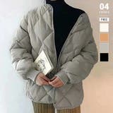 グレー | キルティングジャケット 中綿ジャケット あったか | COCOMOMO