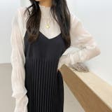 キャミソールワンピース プリーツワンピース ロングワンピース | COCOMOMO | 詳細画像8