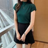 サマーニット 半袖ニット ハイネックニット | COCOMOMO | 詳細画像23