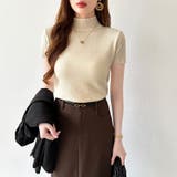 サマーニット 半袖ニット ハイネックニット | COCOMOMO | 詳細画像20