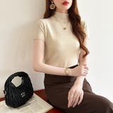 サマーニット 半袖ニット ハイネックニット | COCOMOMO | 詳細画像23