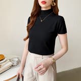 サマーニット 半袖ニット ハイネックニット | COCOMOMO | 詳細画像36