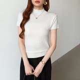 サマーニット 半袖ニット ハイネックニット | COCOMOMO | 詳細画像39