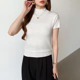 サマーニット 半袖ニット ハイネックニット | COCOMOMO | 詳細画像40