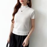 サマーニット 半袖ニット ハイネックニット | COCOMOMO | 詳細画像41