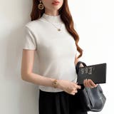 サマーニット 半袖ニット ハイネックニット | COCOMOMO | 詳細画像42