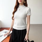 サマーニット 半袖ニット ハイネックニット | COCOMOMO | 詳細画像44