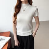 サマーニット 半袖ニット ハイネックニット | COCOMOMO | 詳細画像45