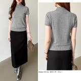 品よく決まるハイネックサマーニット 半袖ハイネックニット サマーニット | COCOMOMO | 詳細画像26 