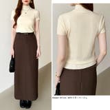 品よく決まるハイネックサマーニット 半袖ハイネックニット サマーニット | COCOMOMO | 詳細画像18 