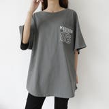 ロゴTシャツ オーバーサイズTシャツ 半袖Tシャツ | COCOMOMO | 詳細画像4