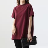 ワイン | クルーネックTシャツ 半袖Tシャツ レディース半袖Tシャツ | COCOMOMO