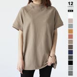 ブラウン | クルーネックTシャツ 半袖Tシャツ レディース半袖Tシャツ | COCOMOMO