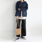 レディースデニムジャケット ノーカラー デニムジャケット | COCOMOMO | 詳細画像12 