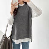 ニットベスト レディース 韓国 | COCOMOMO | 詳細画像9 