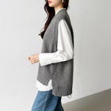 ニットベスト レディース 韓国 | COCOMOMO | 詳細画像10 