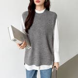 ニットベスト レディース 韓国 | COCOMOMO | 詳細画像12 