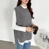 ニットベスト レディース 韓国 | COCOMOMO | 詳細画像13 