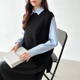 ニットベスト レディース 韓国 | COCOMOMO | 詳細画像4 