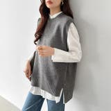 ニットベスト レディース 韓国 | COCOMOMO | 詳細画像8 