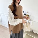 ニットベスト レディース 韓国 | COCOMOMO | 詳細画像20 