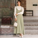 ロングワンピース キャミワンピース 肩紐調節可ワンピース | COCOMOMO | 詳細画像7 