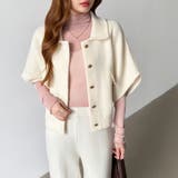 レイヤードにも使いやすい シアートップス ハイネック | COCOMOMO | 詳細画像25 