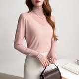 レイヤードにも使いやすい シアートップス ハイネック | COCOMOMO | 詳細画像29 