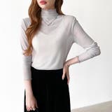 レイヤードにも使いやすい シアートップス ハイネック | COCOMOMO | 詳細画像37 