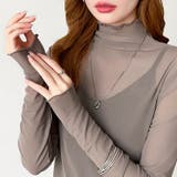 レイヤードにも使いやすい シアートップス ハイネック | COCOMOMO | 詳細画像43 