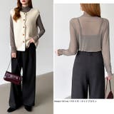 レイヤードにも使いやすい シアートップス ハイネック | COCOMOMO | 詳細画像45 