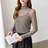 レイヤードにも使いやすい シアートップス ハイネック | COCOMOMO | 詳細画像48 