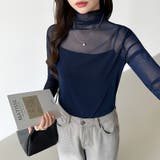 レイヤードにも使いやすい シアートップス ハイネック | COCOMOMO | 詳細画像77 