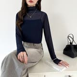 レイヤードにも使いやすい シアートップス ハイネック | COCOMOMO | 詳細画像80 