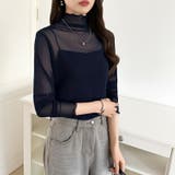レイヤードにも使いやすい シアートップス ハイネック | COCOMOMO | 詳細画像82 