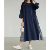 7分袖 Tシャツワンピース ギンガムチェック柄 | COCOMOMO | 詳細画像11 