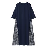 7分袖 Tシャツワンピース ギンガムチェック柄 | COCOMOMO | 詳細画像26 