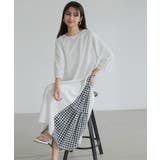 7分袖 Tシャツワンピース ギンガムチェック柄 | COCOMOMO | 詳細画像17 