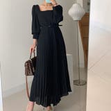 ワンピース ブリーツマキシワンピース 長袖ロングワンピース | COCOMOMO | 詳細画像10 