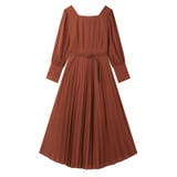 ワンピース ブリーツマキシワンピース 長袖ロングワンピース | COCOMOMO | 詳細画像21 