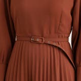 ワンピース ブリーツマキシワンピース 長袖ロングワンピース | COCOMOMO | 詳細画像13 