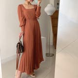 ワンピース ブリーツマキシワンピース 長袖ロングワンピース | COCOMOMO | 詳細画像5 